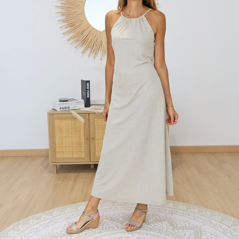 robe longue fluide look bohème chic