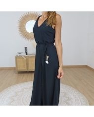 détail décolleté V combinaison femme