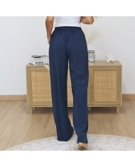 pantalon lin viscose femme leger