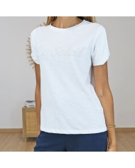 detail inscription le soleil t shirt femme