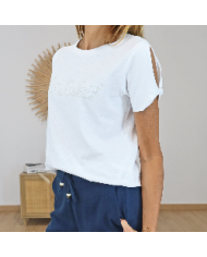 t shirt blanc femme confortable quotidien
