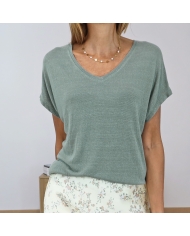 top casual chic femme kaki