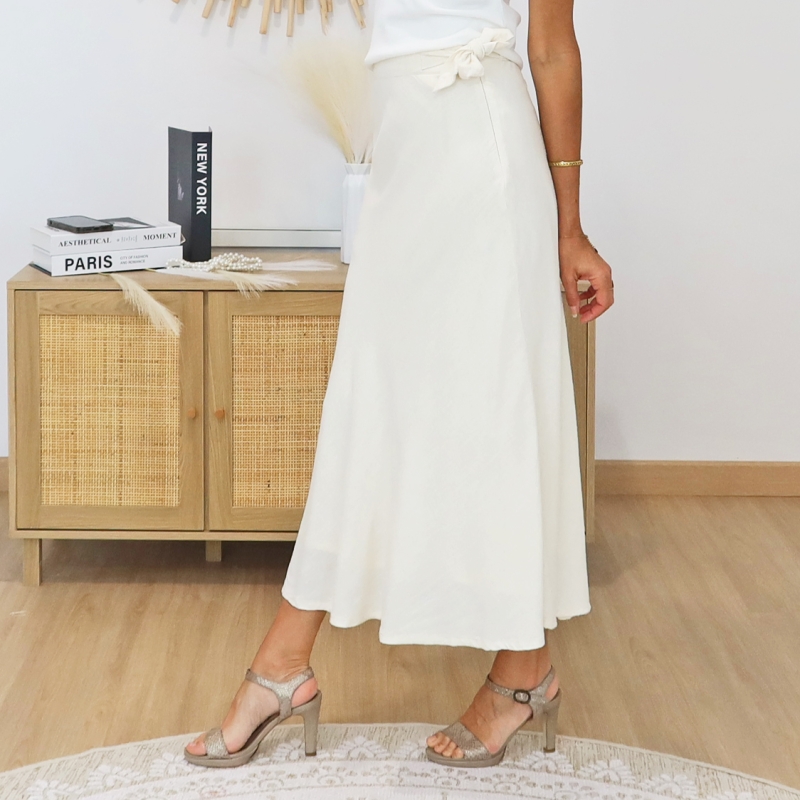 jupe beige femme tiffosi tropa