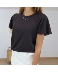 t shirt chocolat femme tiffosi cooky