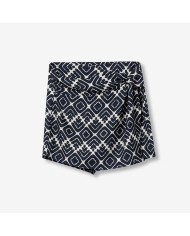 Jupe short Emma marine et blanc Tiffosi