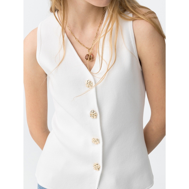 top veston femme sans manches