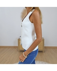 gilet femme look chic ete