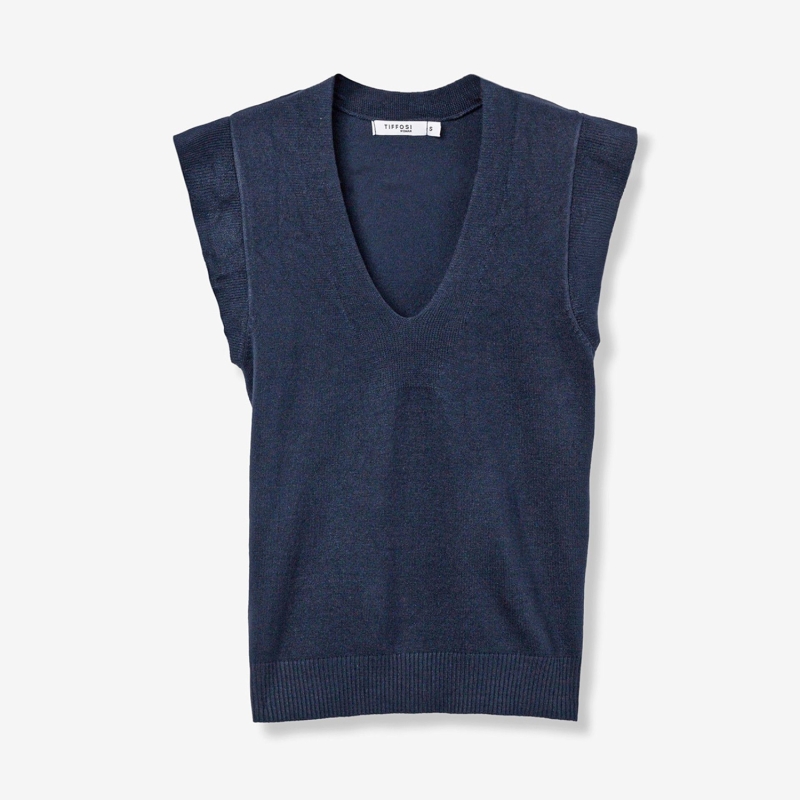 top col v femme elegant