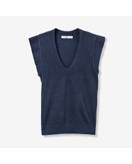 top col v femme elegant