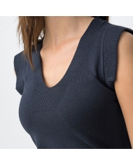 Top Ruffles marine Tiffosi