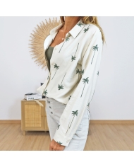 Chemise beige Palmera Tiffosi