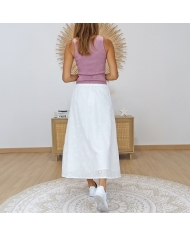 jupe midi femme portée look été