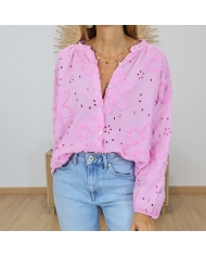 chemise fluide femme portée