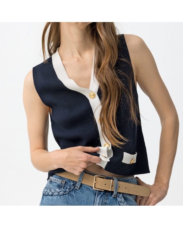 gilet sans manches femme porté
