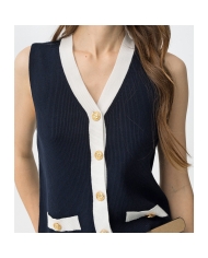 top maille côtelée look femme