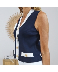 top sans manches chic