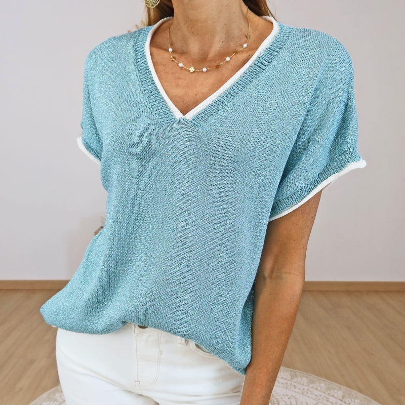 top maille fine femme