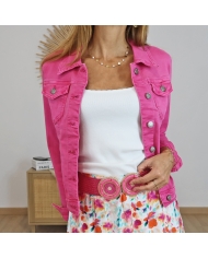 veste fuchsia tenue femme