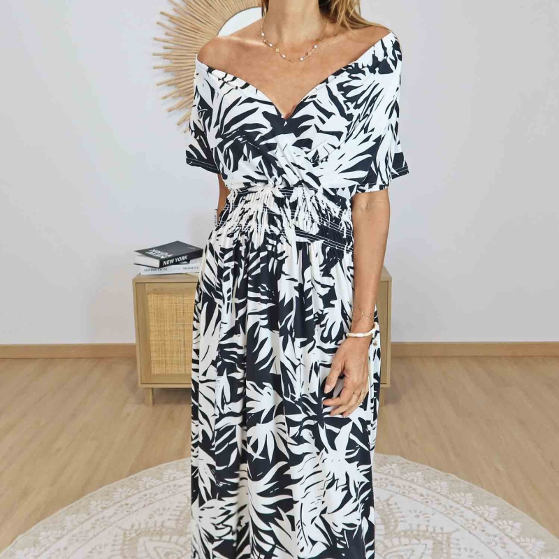 robe longue femme silhouette élégante