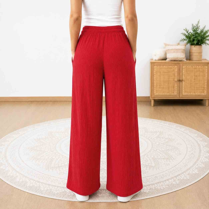 pantalon gaze de coton femme été