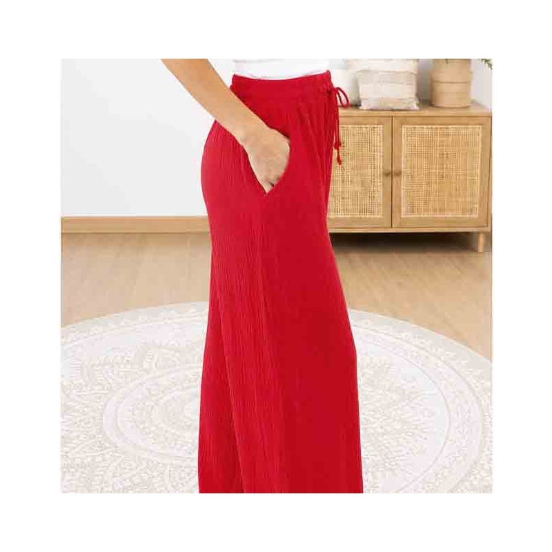 pantalon taille élastique femme confortable