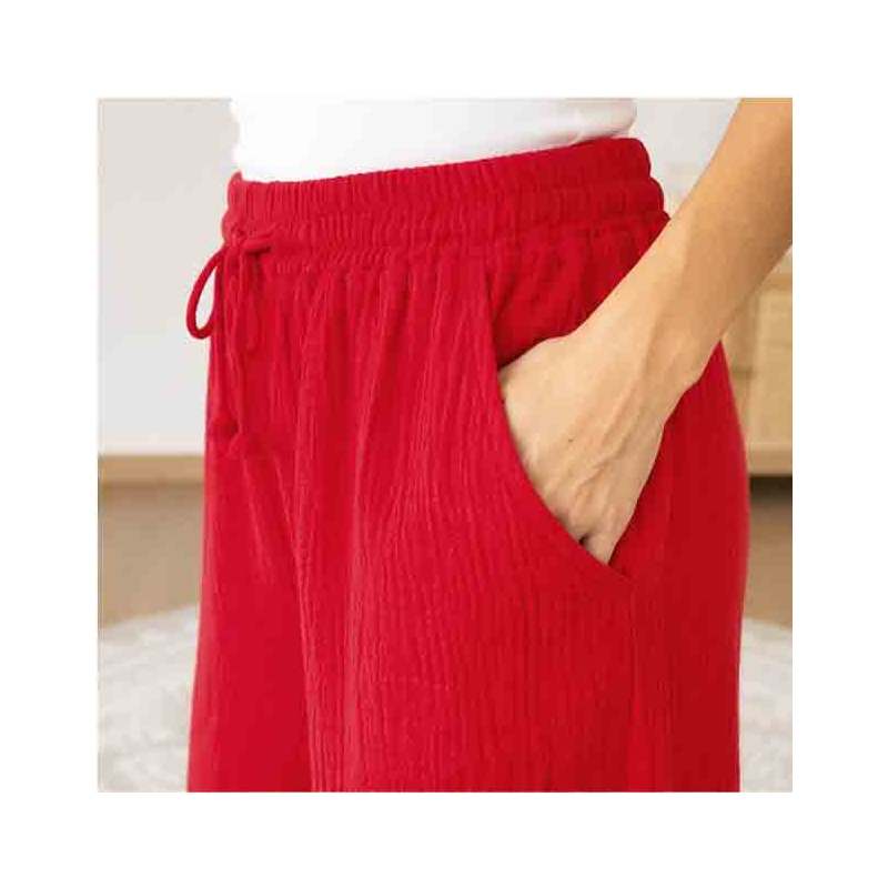 Pantalon Fluide Maddie rouge