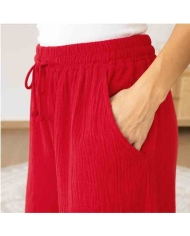 Pantalon Fluide Maddie rouge