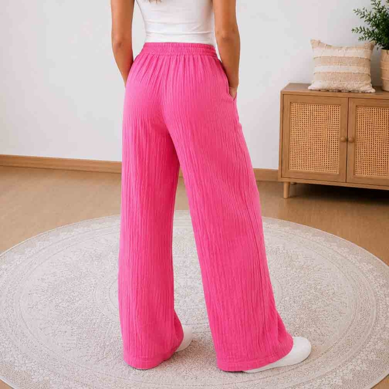 pantalon taille élastique femme confortable