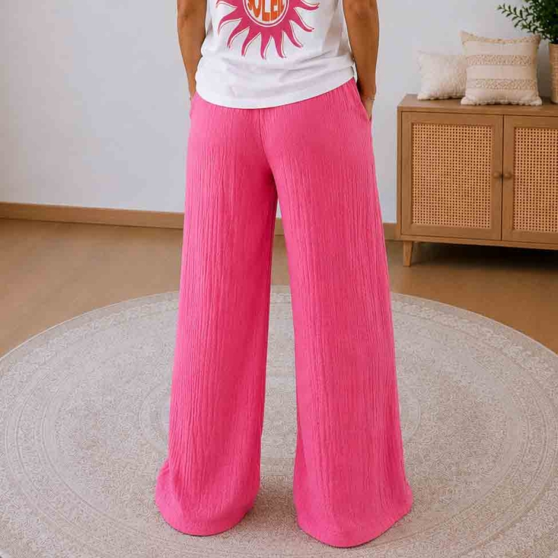 pantalon large femme bohème chic