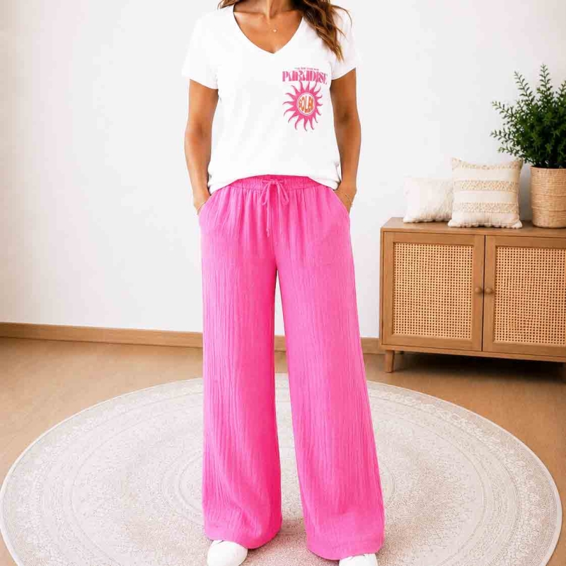 pantalon fluide femme avec poches