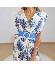 robe avec ceinture look chic femme
