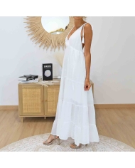 Robe longue vaporeuse femme été