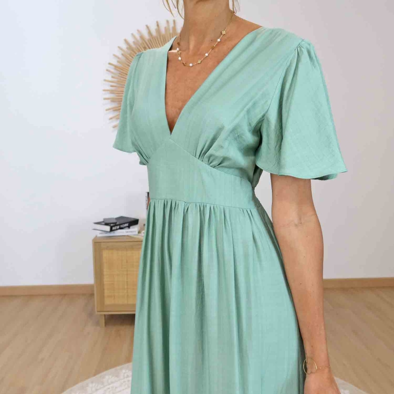 Robe élégante femme style bohème chic