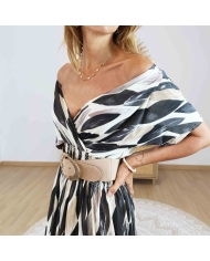 Robe femme taille smockée élastiquée