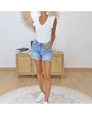 Short jean casual tendance femme