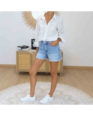 Chemise blanc cassé LOUISA