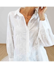 Chemise manches longues bohème femme