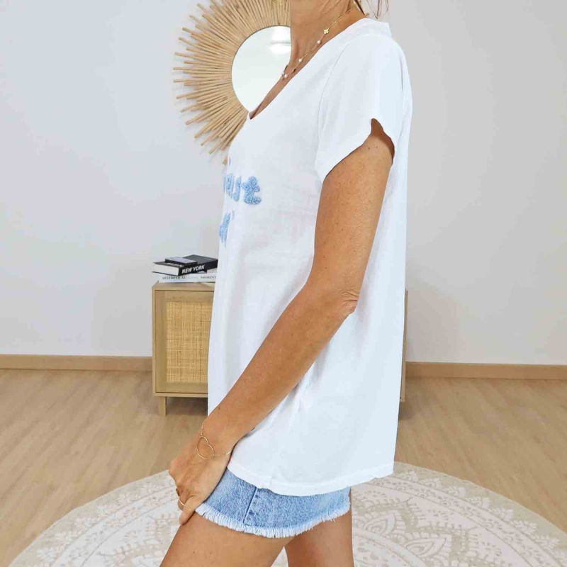 t-shirt fluide femme la vie est belle