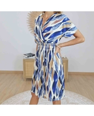 Robe Courte Alyssa Magique Bleue