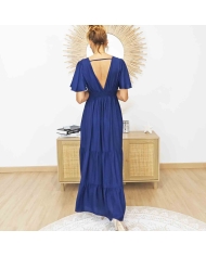 Robe Lison marine Mademoiselle Caprice – Fluide et romantique