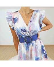 Robe longue wrap femme été scintillante – Style élégant