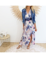 Robe wrap pailletée Mademoiselle Caprice – Tailles SM ML
