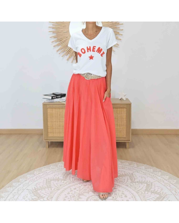 T-shirt graphique Bohème Mademoiselle Caprice – Message positif