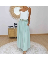 Jupe vaporeuse Manon avec ceinture – Style bohème chic