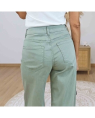 Pantalon femme coupe wide leg fluide