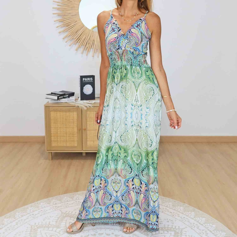 Robe magique verte taille unique femme