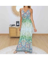 Robe magique verte taille unique femme