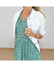 Robe longue femme verte élégante