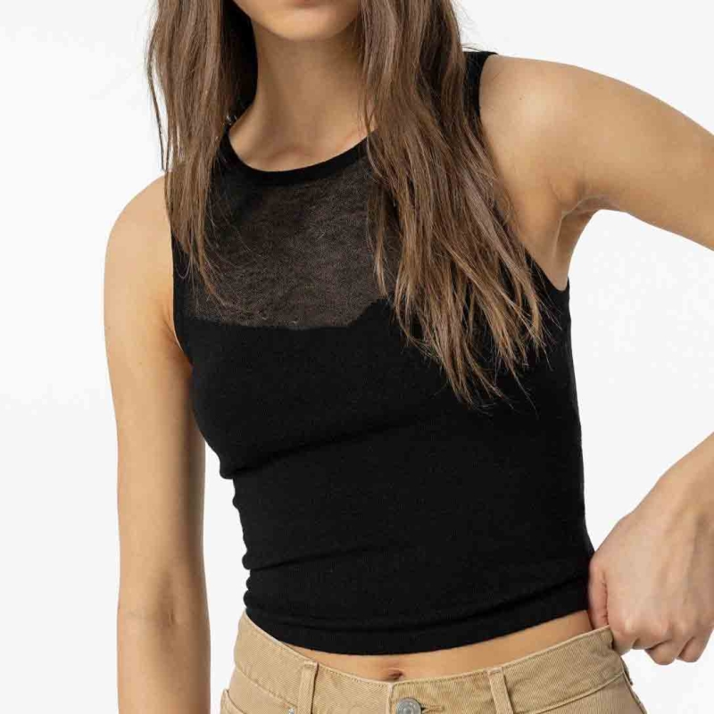Top RHAEYNRA noir Tiffosi femme
