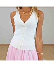 Top EVAGORE écru Tiffosi femme